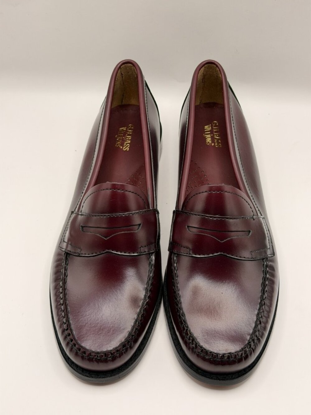 G.H.BASS Womens Whitney Weejuns® Wine Penny Loafer Sz 11 - Picture 1 of 10